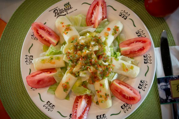 Restaurante Los Panchos ensalada de palmitos
