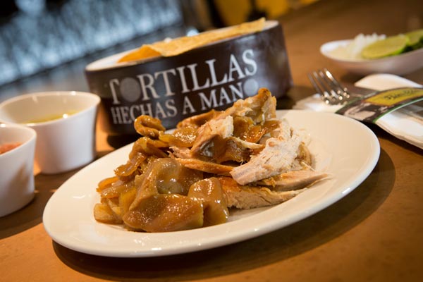 Restaurante Los Panchos orden de carnitas