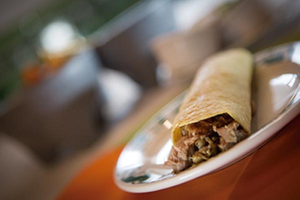 Restaurante Los Panchos taco de carnitas