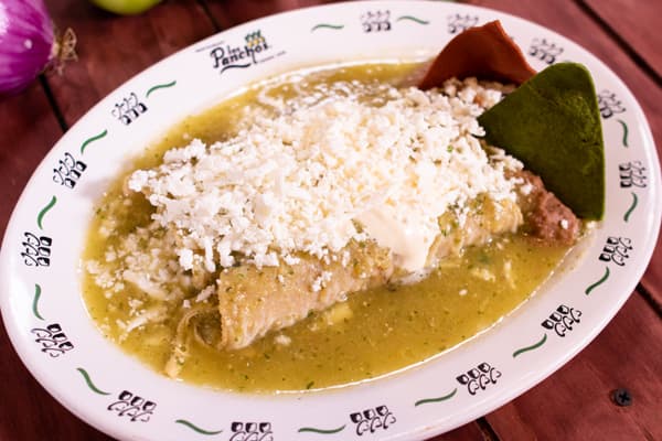 enchiladas verdes los panchos